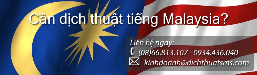 Dịch tài liệu tiếng Malaysia - Dịch Thuật SMS