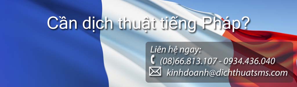 Dịch tài liệu tiếng Pháp - Dịch Thuật SMS