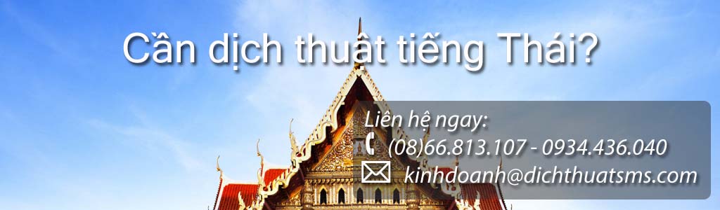 Dịch tài liệu tiếng Thái - Dịch Thuật SMS